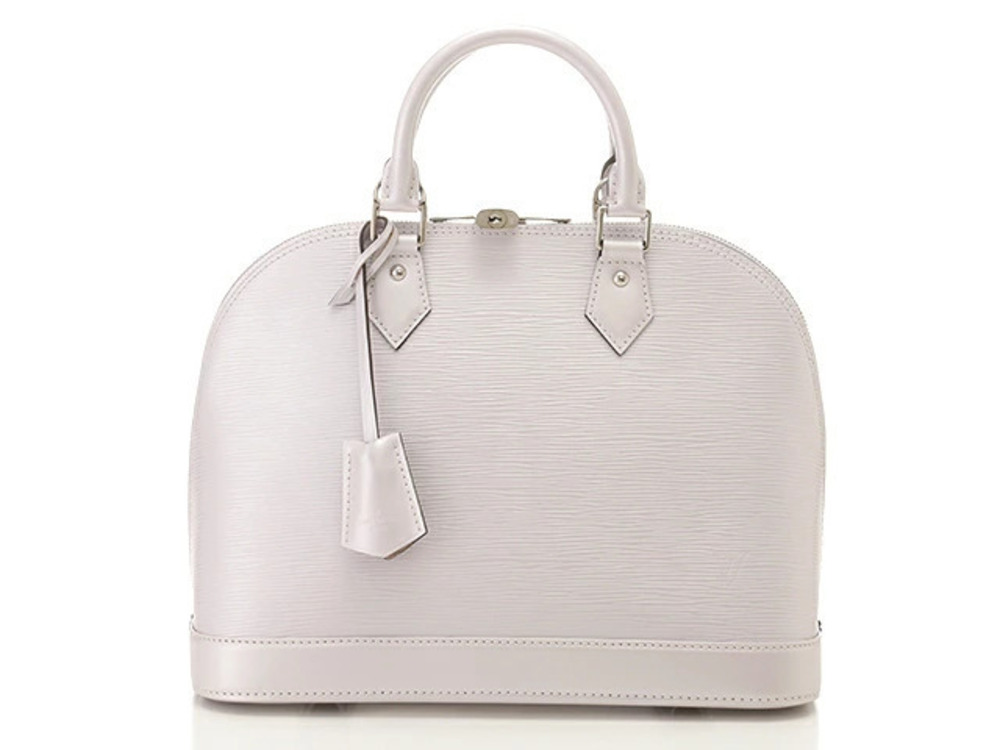 LOUIS VUITTON Alma Handbag Epi Lilac Leather